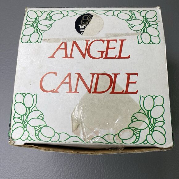 Vintage Angel Candle Decorative Collectible w/ Original Box Cream Unscented - Picture 13 of 15